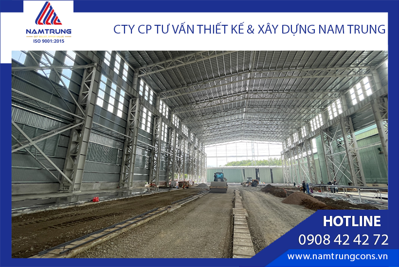 Dự án CSWind: nhà xưởng số 2 đang lu mặt nền