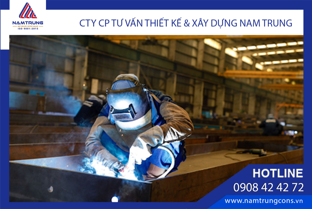 Hàn bản mã sườn gia cường trong gia công kết cấu thép