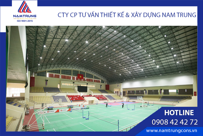 Mái che nhà thi đấu bằng kết cấu thép
