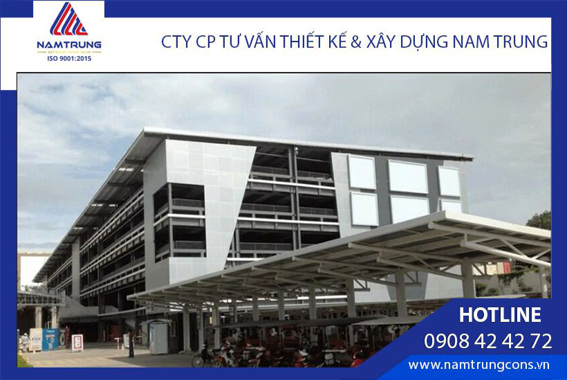 Mẫu nhà thép tiền chế 1 mái nhiều tầng