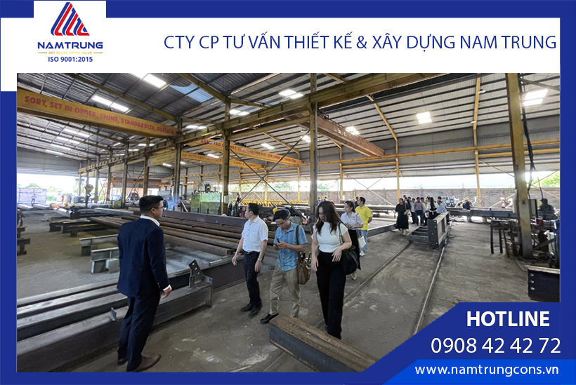 Southern Steel Structure Association Visits Nam Trung’s Factory & Headquarters 8 Các doanh nghiệp hội viên tham quan dây chuyền sản xuất