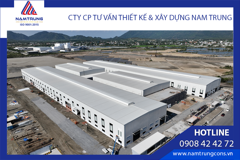 Nhà xưởng công nghiệp sản xuất thiết bị cẩu & nâng hạ Mi-Jack (Nam Trung Gia công & Lắp dựng)