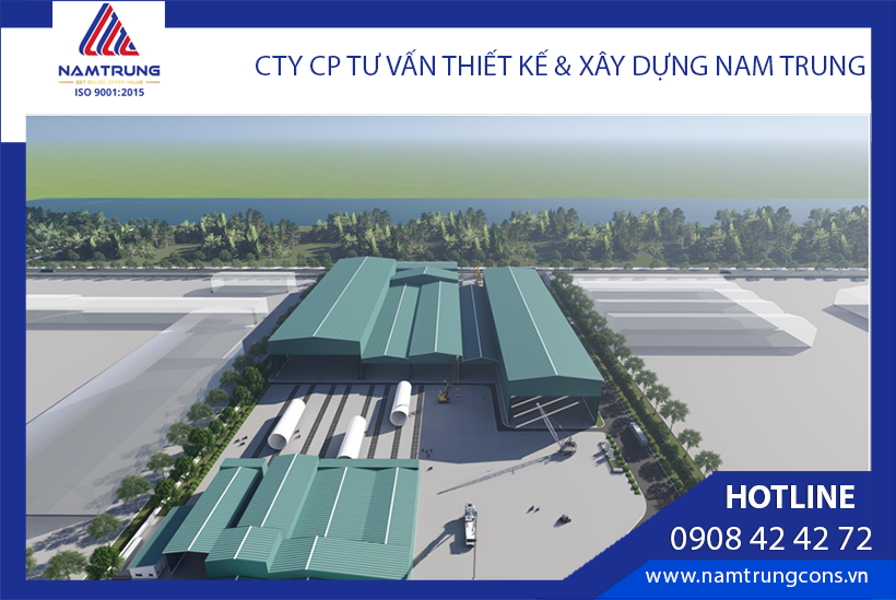 専門的な工場設計コンサルティングプロセス 10 Phối cảnh thiết kế nhà xưởng sản xuất tháp gió CSWIND