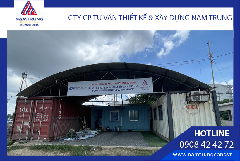 Văn phòng tạm Ban Chỉ Huy công trình nhà máy Dooil - Tây Ninh