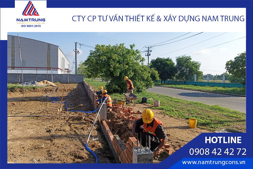 Xây dựng tường rào công trình