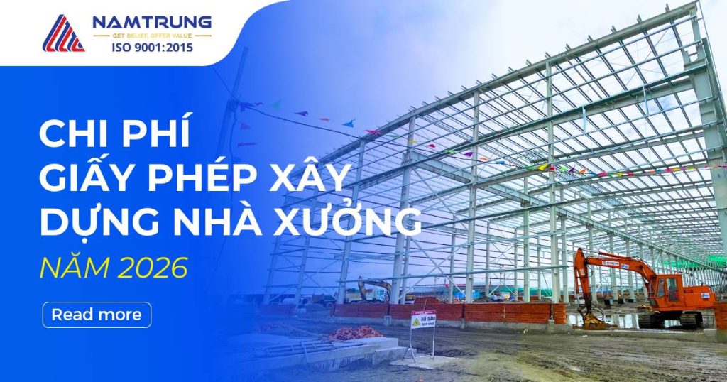 Chi phí xin giấy phép xây dựng nhà xưởng năm 2026