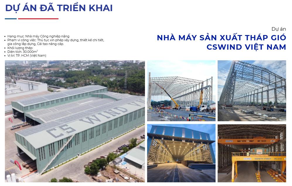 Dự án nhà máy tháp gió CS Wind do Nam Trung Construction làm tổng thầu EPC