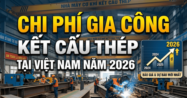Chi phí gia công kết cấu thép tại việt nam năm 2026